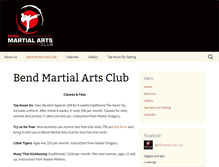 Tablet Screenshot of bendmartialartsclub.com